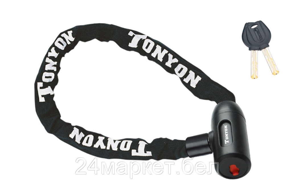 Замок велосипедный цепной ø6мм х 900мм, 759CH-0690 TONYON