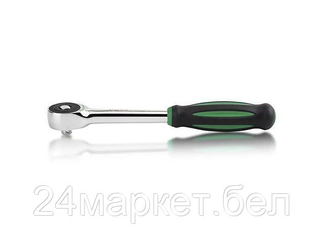 Трещотка 3/8" ротационная с переставным квадратом 60зуб. 240мм TOPTUL (CJTV1224)