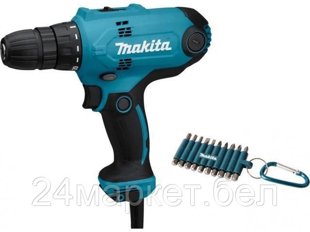 Дрель-шуруповерт Makita DF0300X3 (набор оснастки)