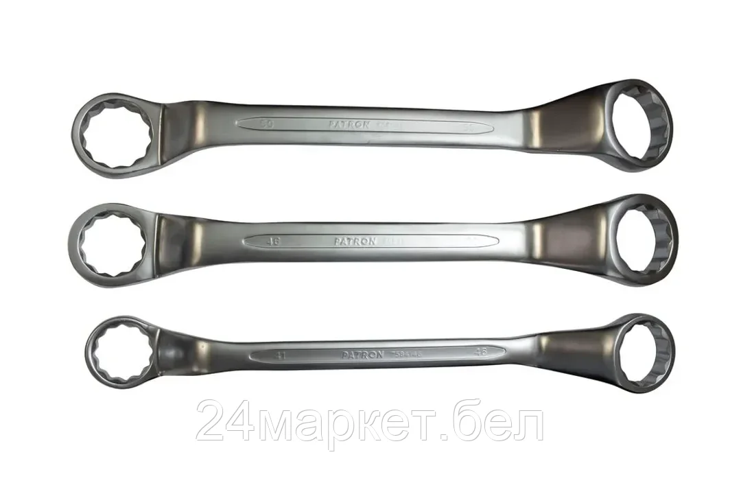 Ключ накидной отогнутый на 45грд. 46х50 мм PATRON P-7584650