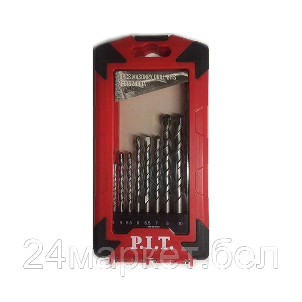 Набор сверл по бетону P.I.T. 10 предметов (ASET02-010A)