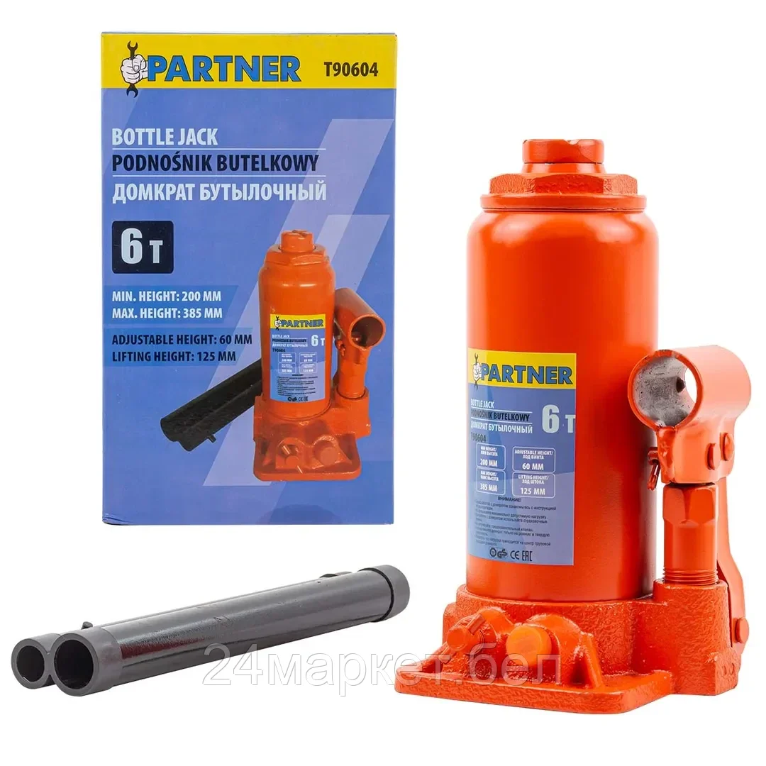 Бутылочный домкрат Partner PA-T90604 (6т)