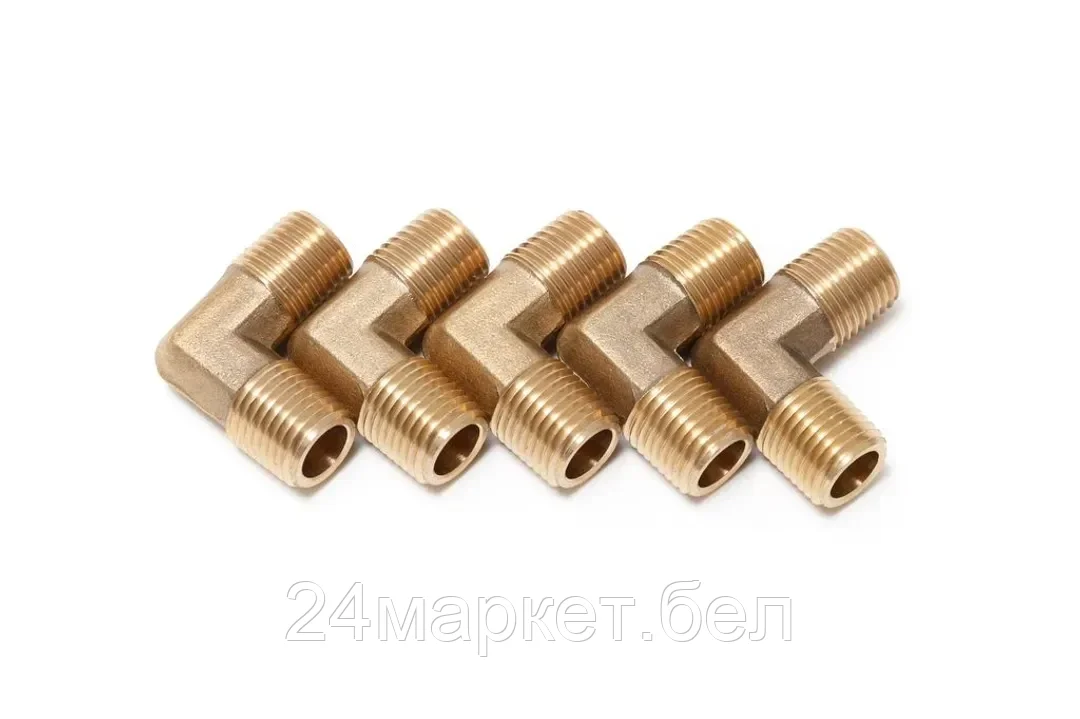 FORSAGE Соединитель угловой наруж.резьба 1/4"х1/4", к-т 5шт. Forsage F-MML04K