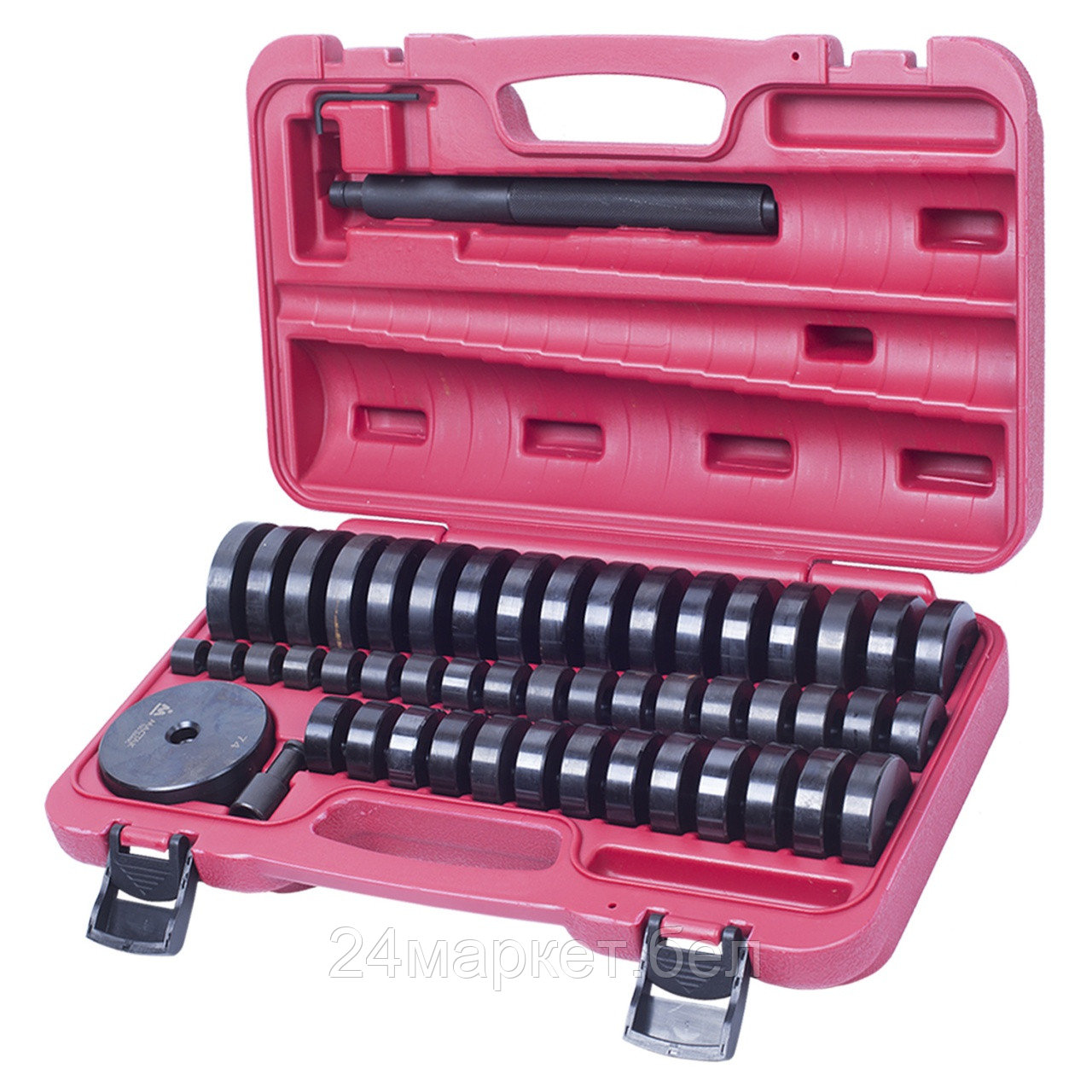МАСТАК 100-20049C МАСТАК Набор оправок для монтажа и демонтажа подшипников, 18-74 мм, кейс, 49 предметов