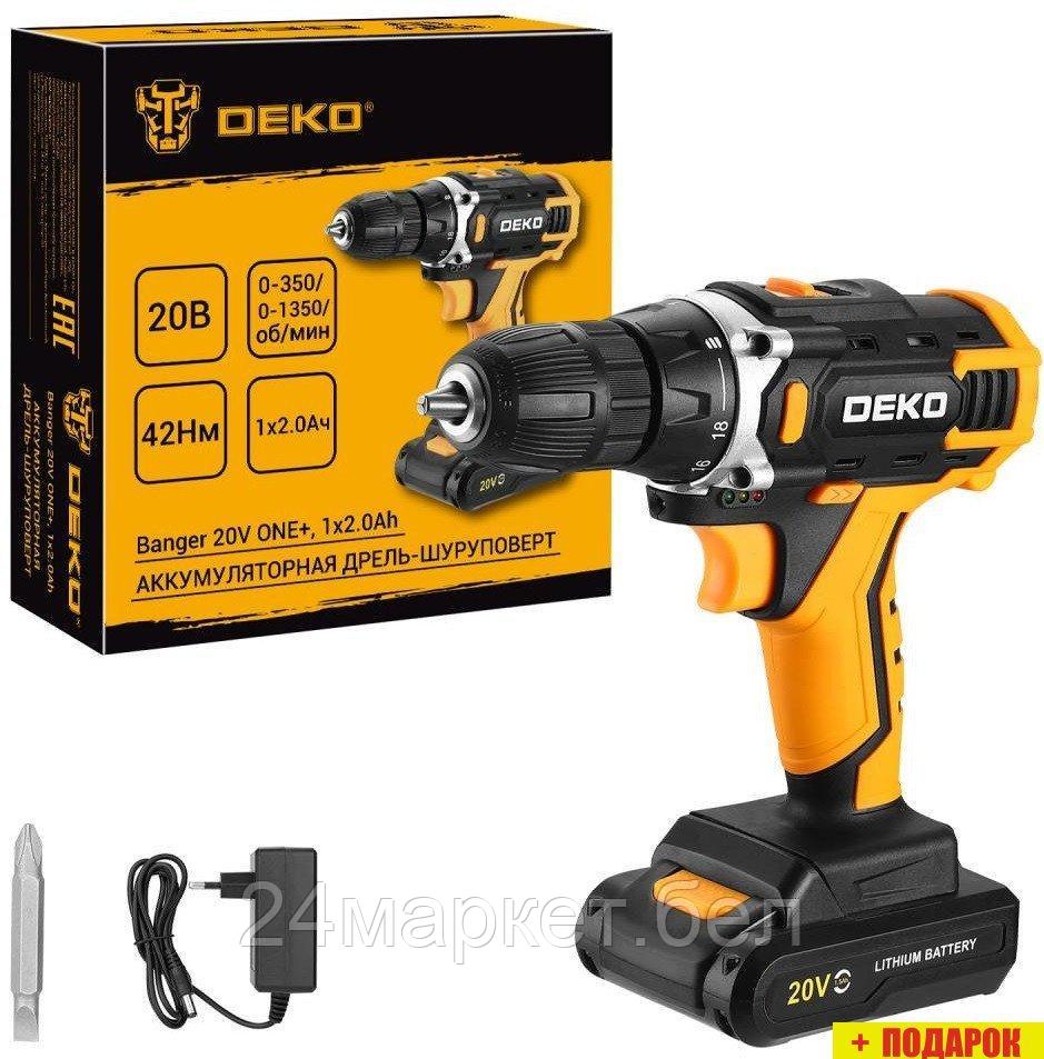 Дрель-шуруповерт Deko Banger 20V ONE+ 083-1116 (с 1-им АКБ)
