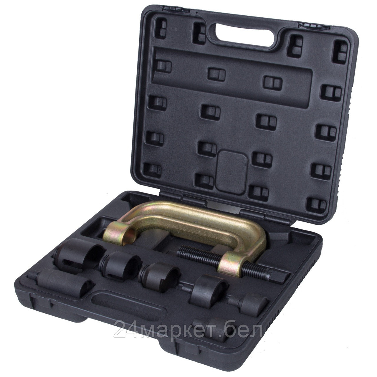 МАСТАК 110-20008C МАСТАК Набор оправок для монтажа и демонтажа сайлентблоков MB, кейс, 8 предметов