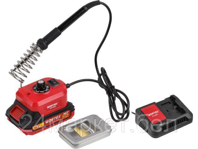 Аккум. паяльник WORTEX CSI 4018 в кор. ALL1 XLT SET (18 В, 280 - 480 С, с АКБ и З/У) 1334780