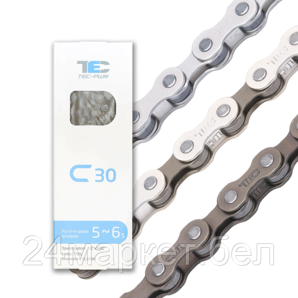 Цепь велосипедная C30, 6-ск., 116 зв., TC11002 TEC