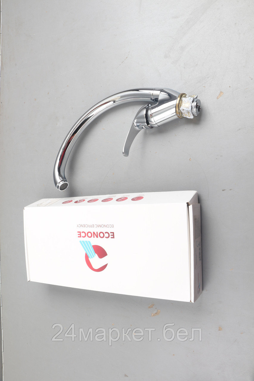 Смеситель для кухни D35-A, серия 260, ECONOCE уцененный (0996769450) (Поворотный С-излив) EC0264-у