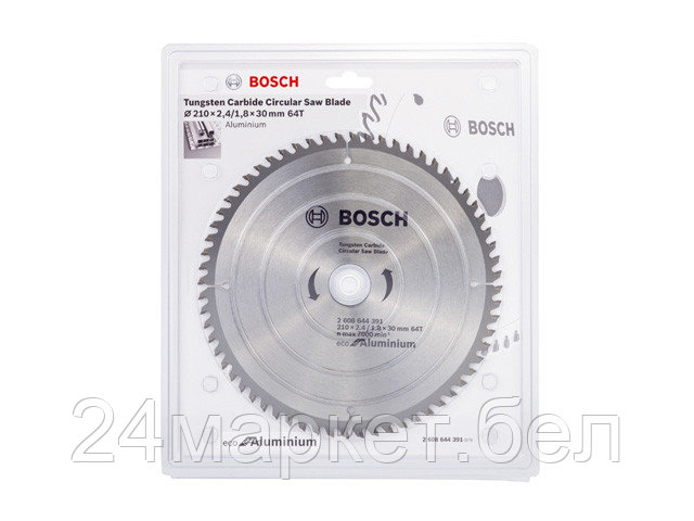 Диск пильный 210х30 мм 64 зуб. универсальный ECO ALUMINIUM BOSCH
