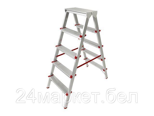 PRO STARTUL Россия Лестница-стремянка алюм. двухсторонняя 110 см 5 ступ. 4,2кг PRO STARTUL (ST9941-05)