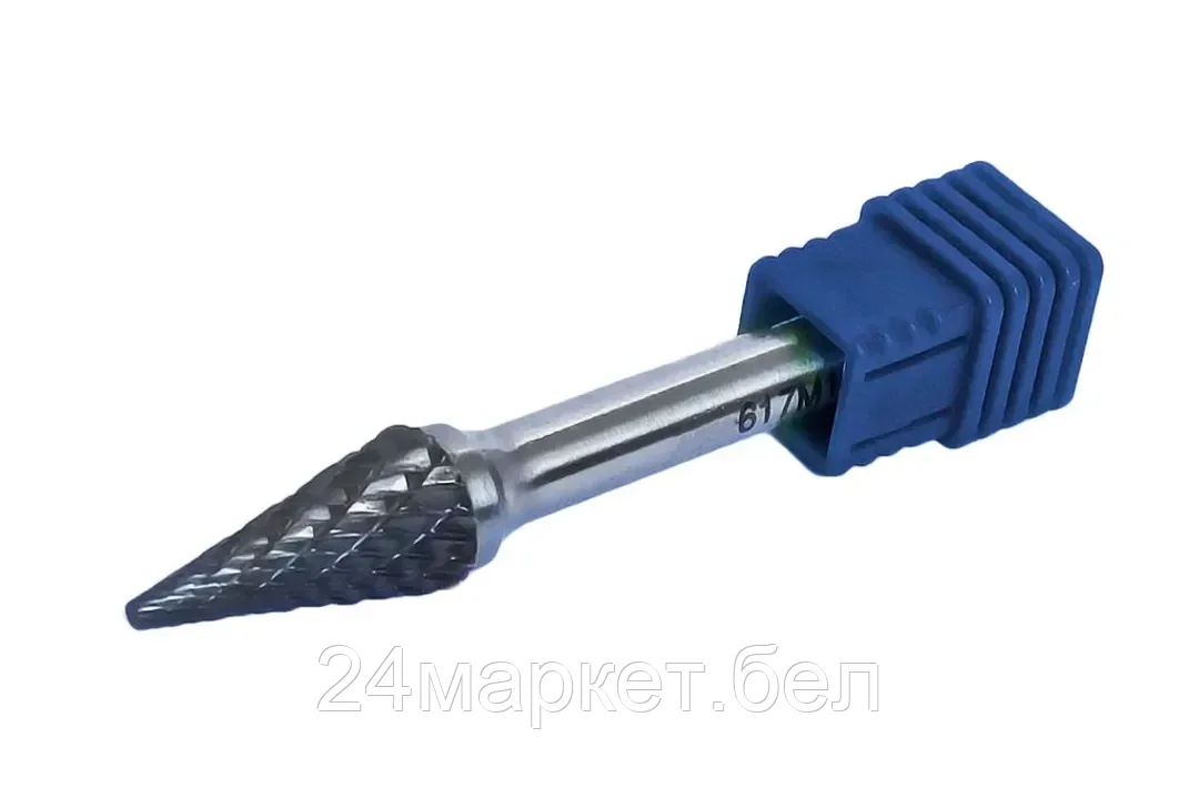 Шарошка коническая  по металлу(Ø 12мм,Ø хвостовика 6мм),в пластиковом футляре Forsage F-617M1225