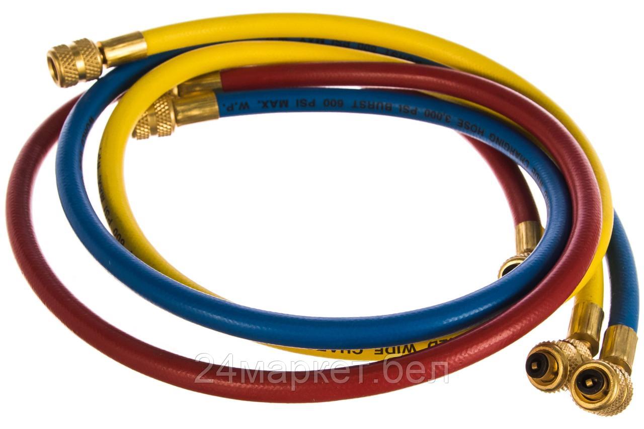 МАСТАК 105-61010 МАСТАК Шланг заправочный для фреона 1/4"SAE х1/4"SAE, 0,9 м