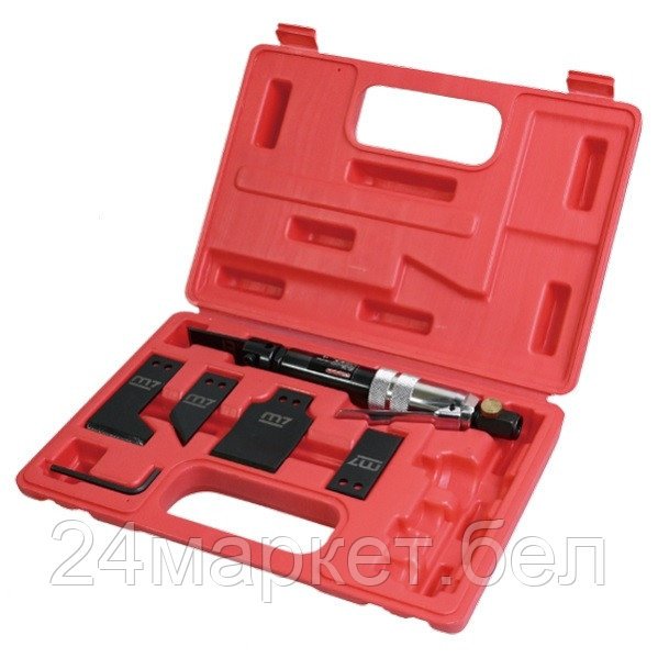 MIGHTY SEVEN QK-112N MIGHTY SEVEN Нож скребковый пневматический, 4200 кол/мин, с набором насадок, 6 предметов