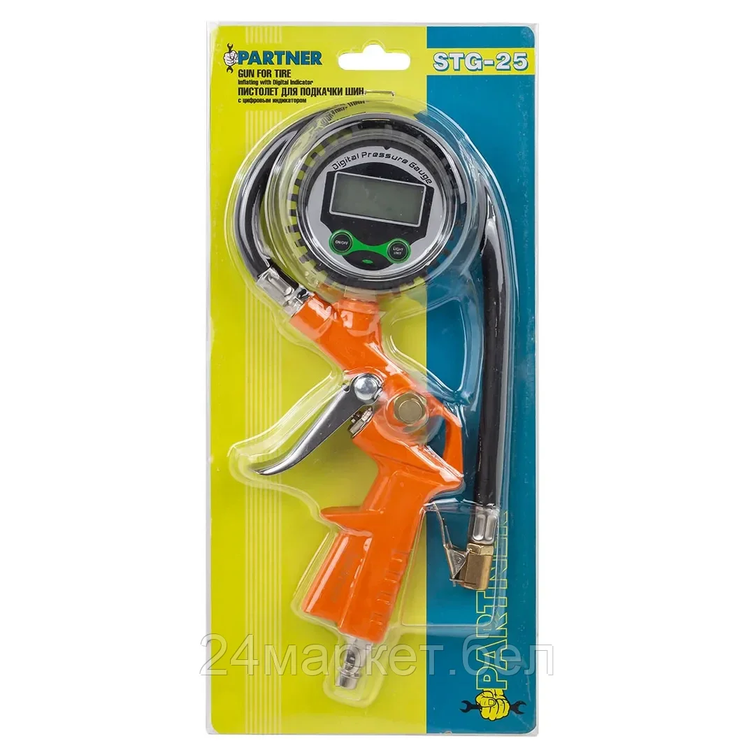 Partner Пистолет для подкачки шин  с цифровым индикатором Partner STG-25