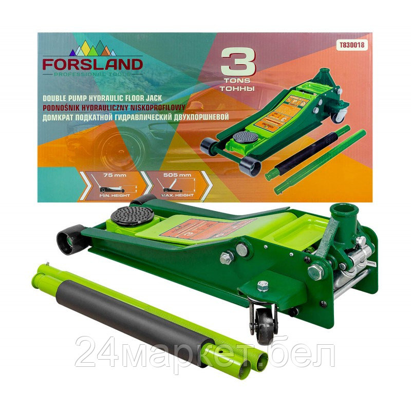 Forsland-T830018 MT Forsland Домкрат подкатной гидравлический 3т