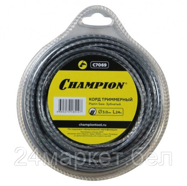 Корд для триммера, 3.0 мм*24м (зубчатый) Platin Saw (C7069)