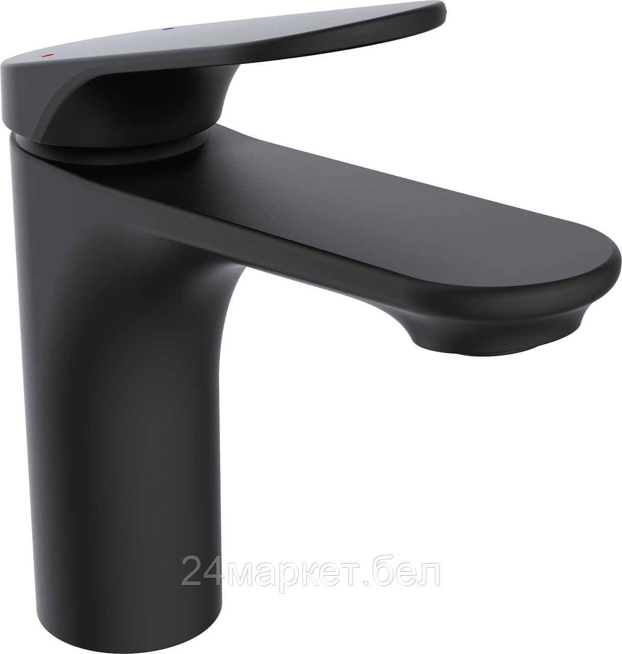 Смеситель для умывальника D35, серия 710 черный ECONOCE (Излив монолитный, длина 153,5 мм) EC0710BL
