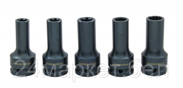 JONNESWAY AN040264 AN040264 Набор торцевых головок 3/4"DR  E18 / E20 / E24 / 17 мм/19 мм 12-гр. Для болтов ГБЦ MAN