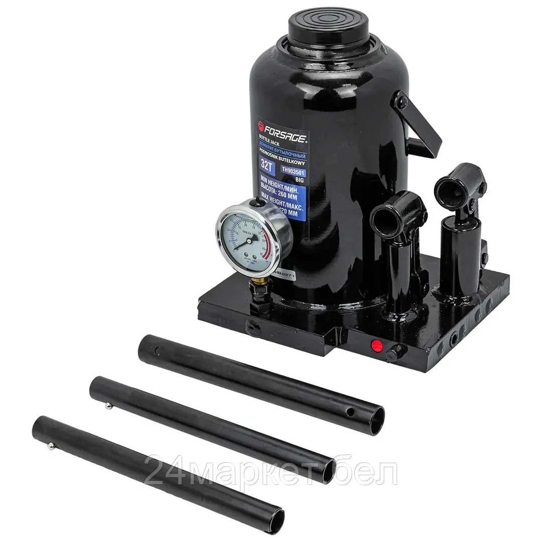 Бутылочный домкрат FORSAGE F-TH903501 BIG 32т