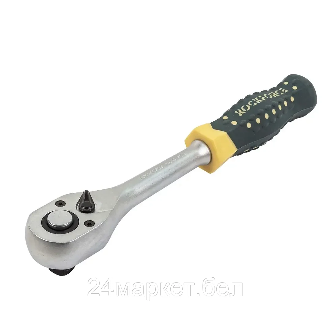 Rock FORCE 1/2" Трещотка усиленная с противоскользящей пластиковой рукояткой (48зуб.) Rock FORCE RF-80243