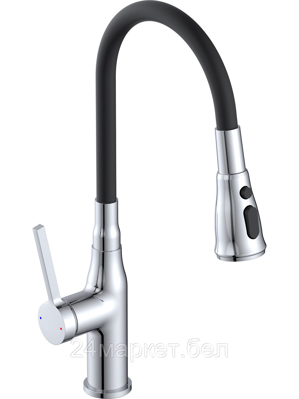 Смеситель для кухни D35, серия  750 ECONOCE (Гибкий трехрежимный излив, высота 423 мм) EC0753