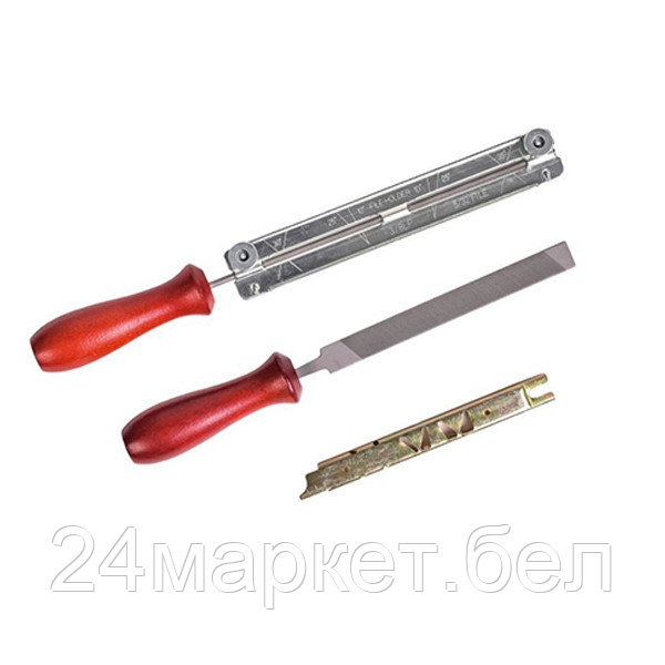Набор для заточки цепи, 4мм., для цепей с шагом 3/8"Р и 1/4" (MFS-4001)