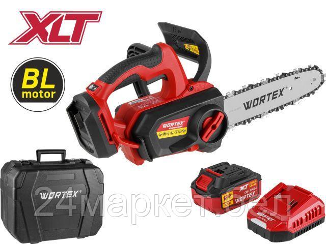 Аккум. пила цепная WORTEX CEC 2518-3 в чем. ALL1 XLT SET БЕСЩЕТ., 18 В, 25.4 см 2325004