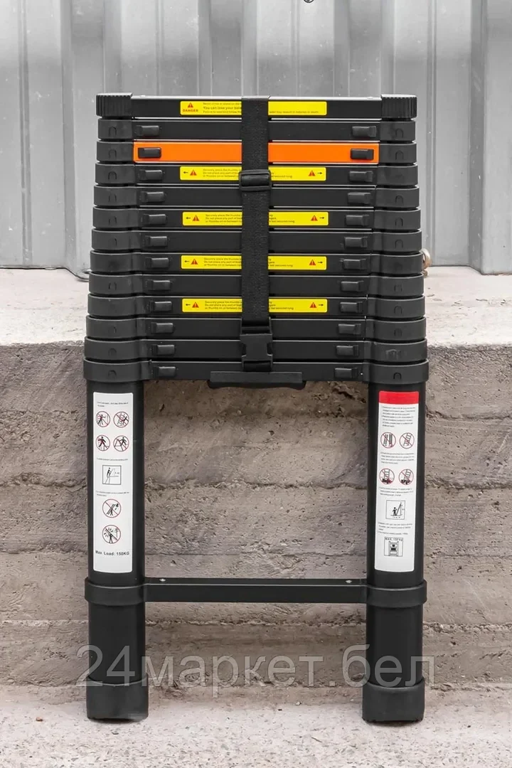 Лестница телескопическая алюм. бытовая 4.1м (14 ступ.) Rock FORCE RF-UP410