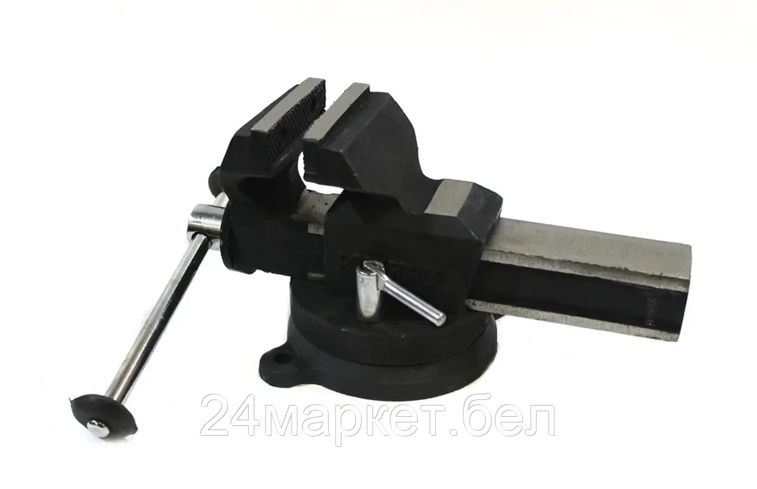 Rock FORCE Тиски стальные поворотные с наковальней 5"-125мм Rock FORCE RF-6540305