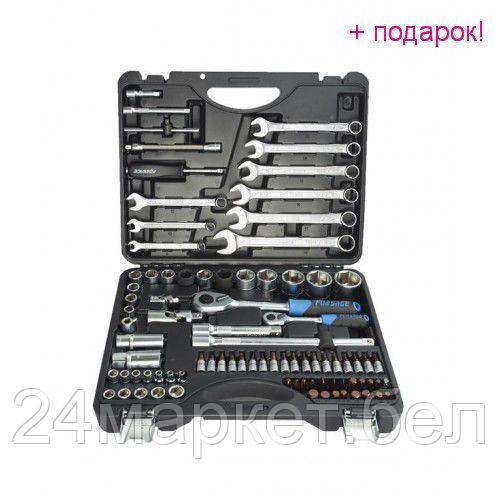 FORSAGE Набор инструментов 82+6пр.1/4"1/2"(6гр.)+(головка-бита 1/4" T40 Forsage F-4821-5 PREMIUM