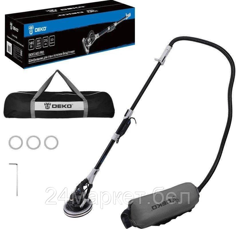Шлифмашина для стен и потолков Deko DKWS1400 Pro 085-1062 (сумка)