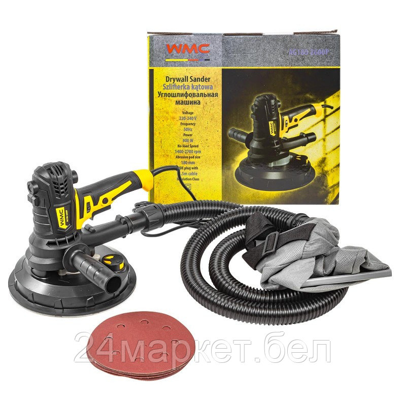 Машина шлифовальная угловая WMC TOOLS WMC-AG180-2600P