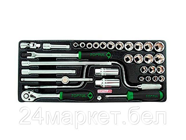 Набор торцевых головок Toptul GCAT3403 34 предмета
