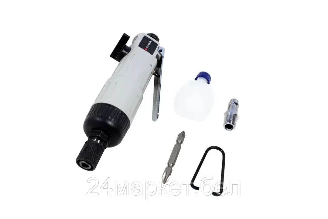 Пневмошуруповерт прямой 1/4'' (68Нм, 11000об/мин, 74л/мин,6.3Bar,L-180мм,штуцер 1/4") Rock FORCE RF-RP7222L