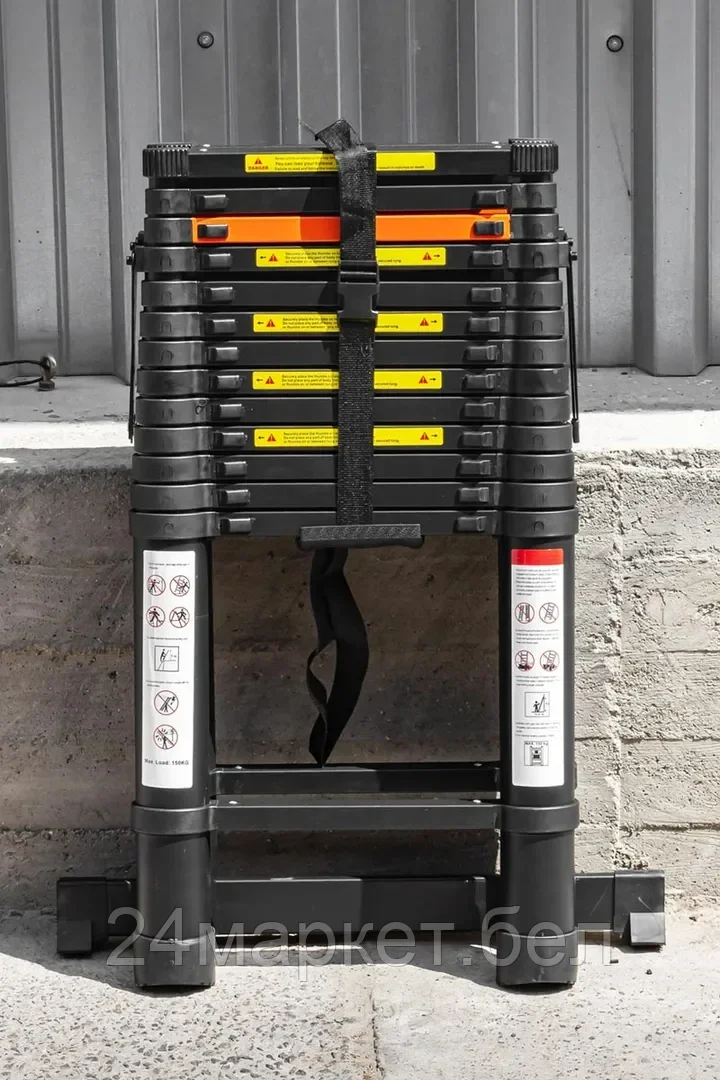 Стремянка телескопическая алюм. бытовая 4.1м (14+14 ступ.) Rock FORCE RF-UP410-2