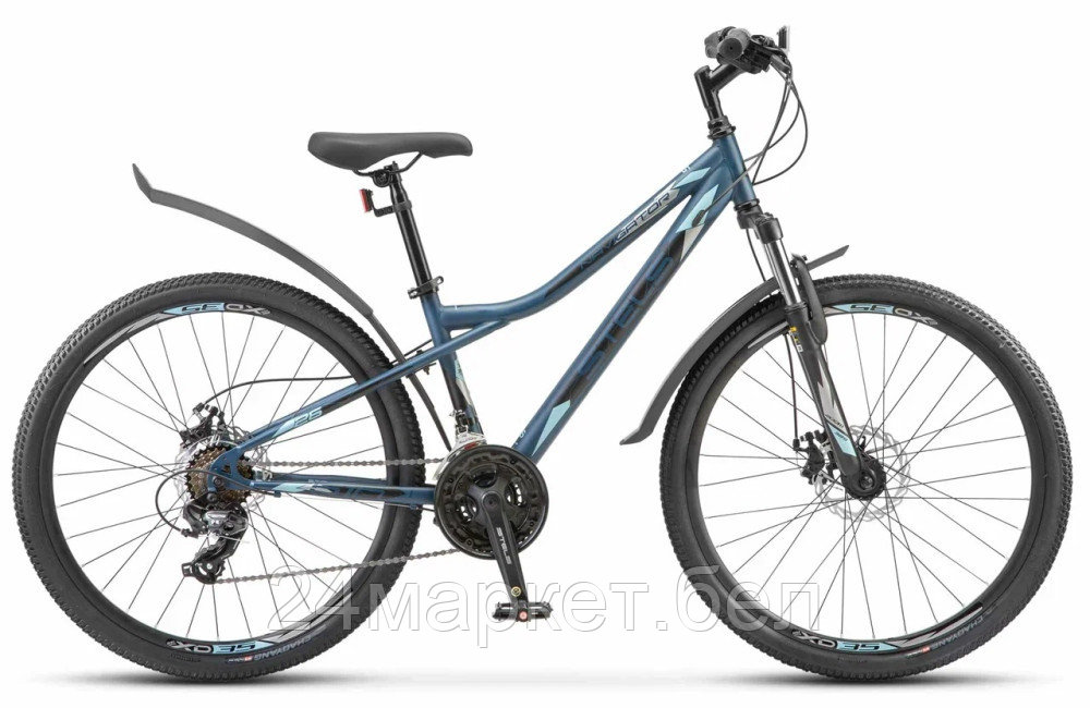Велосипед Stels Navigator 510 MD 26 р.14 2024 (темно-синий/зеленый)