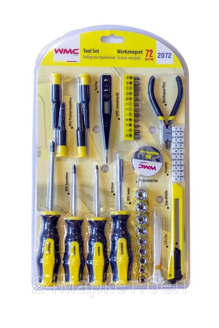 WMC TOOLS Набор инструментов 72пр. 1/4" WMC TOOLS 2072