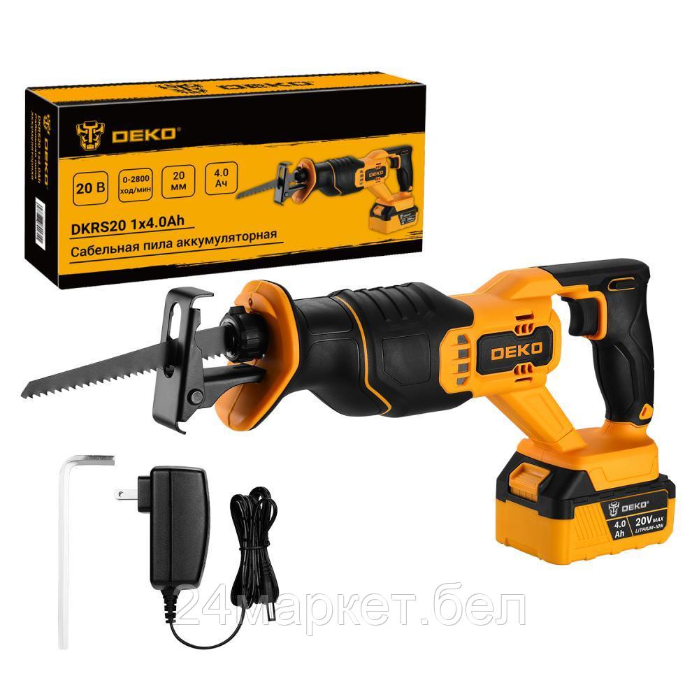 Сабельная пила Deko DKRS20 085-1126 (с 1-им АКБ)