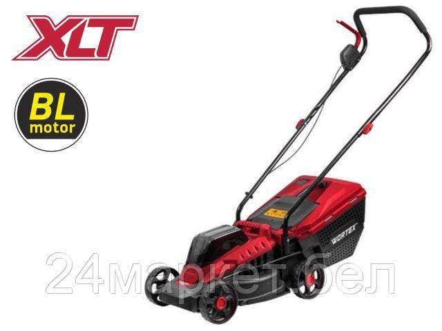 Газонокосилка аккумуляторная WORTEX CLM 3336 в кор. ALL1 (36.0 В (2х18 В), БЕЗ АКБ И ЗУ, шир. 330 мм, выс. 30-75 мм, пластм. корпус, травосборник 30 л