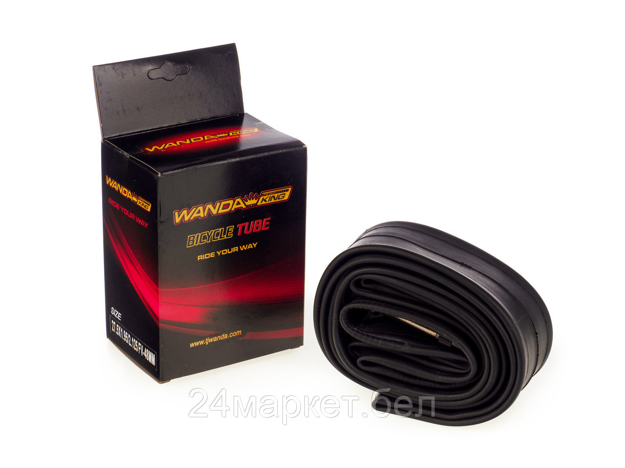 Велосипедная бутиловая камера 27.5x1.95/2.125 дюймов FV-48MM, WD27212FV Wanda