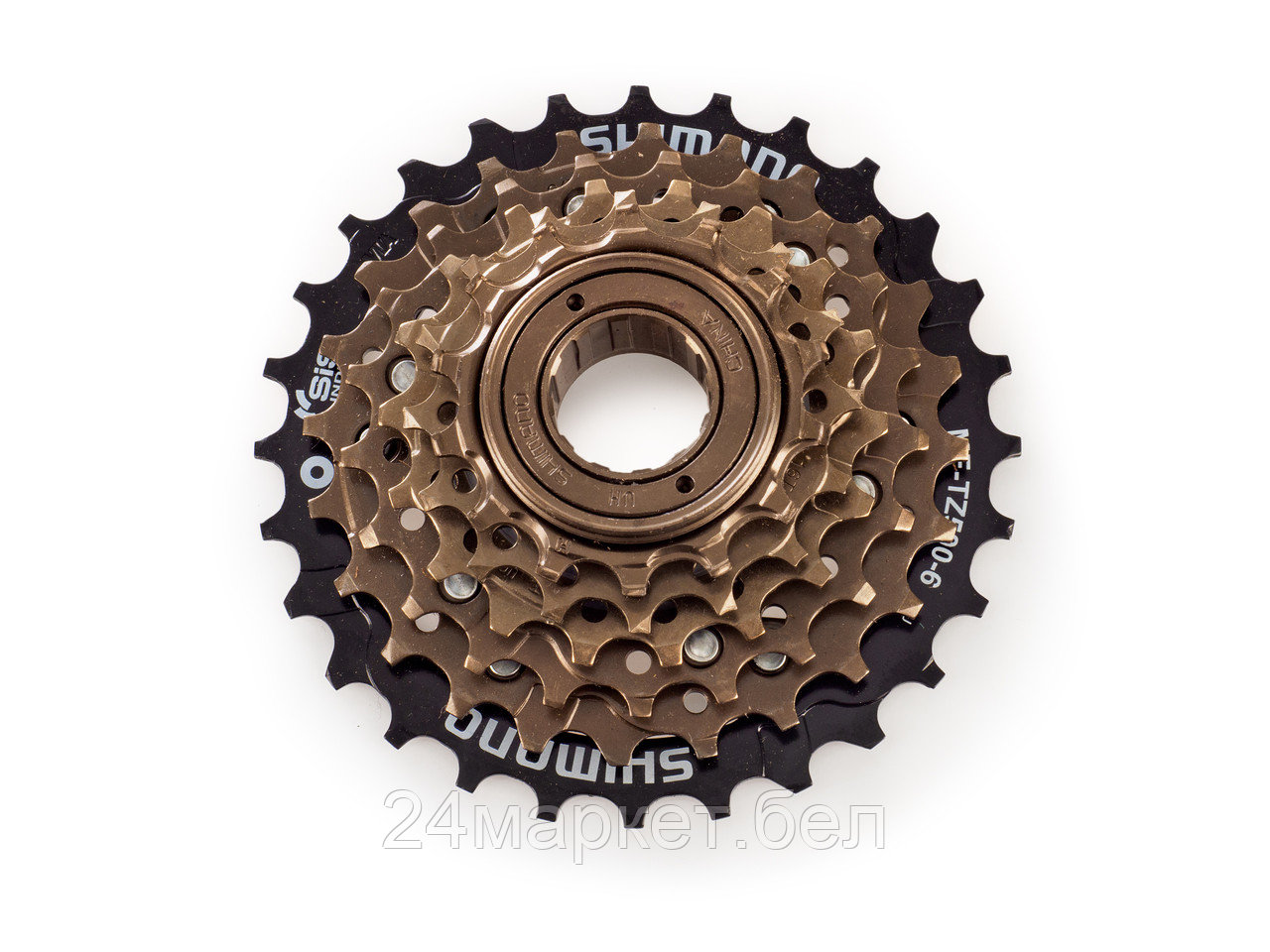 Трещотка MF-TZ500-6, 6 ск., 14-28 зубьев, AMFTZ5006428CP SHIMANO