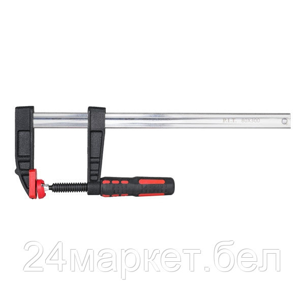 Струбцина винтовая P.I.T. ADVANCE HCLF02-0300, 300 мм, тип F, 80х270 мм, 2500 Н, сталь/чугун