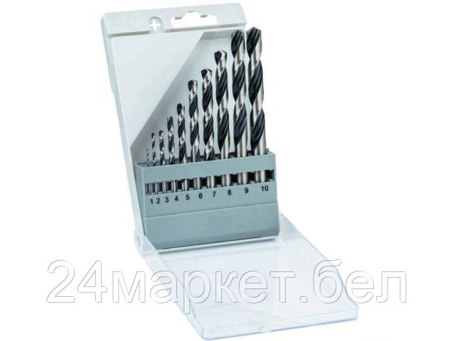 BOSCH Китай Набор сверл по мет. 10шт 1-10мм HSS-G PointTeQ (BOSCH)