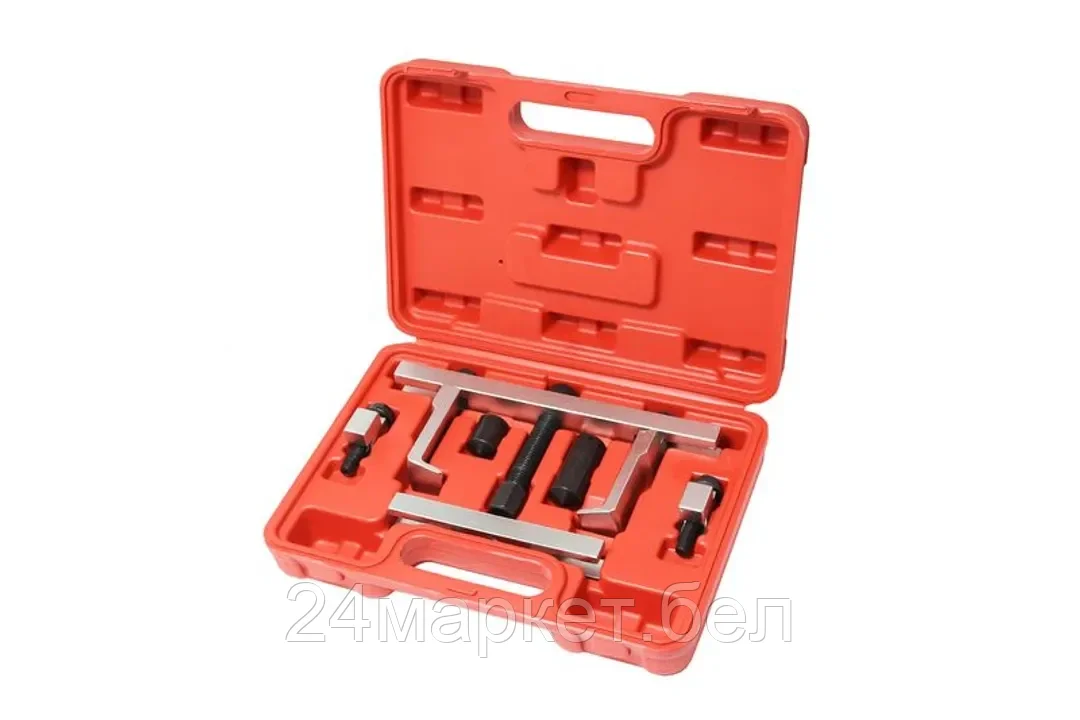 Rock FORCE Съемник шкивов двухзахватный сборный 7пр.(Ø захвата: 0-195мм), в кейсе Rock FORCE RF-909G2