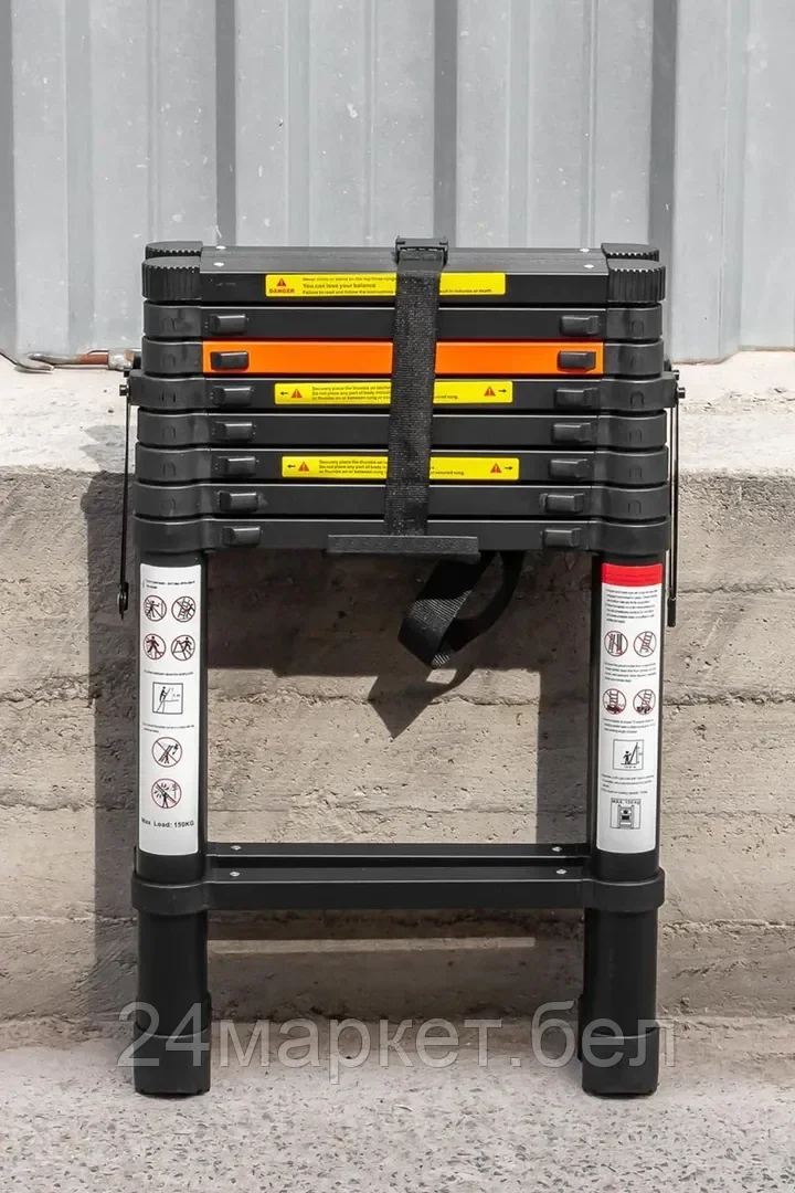 Стремянка телескопическая алюм. бытовая 2.6м (9+9 ступ.) Rock FORCE RF-UP260-2