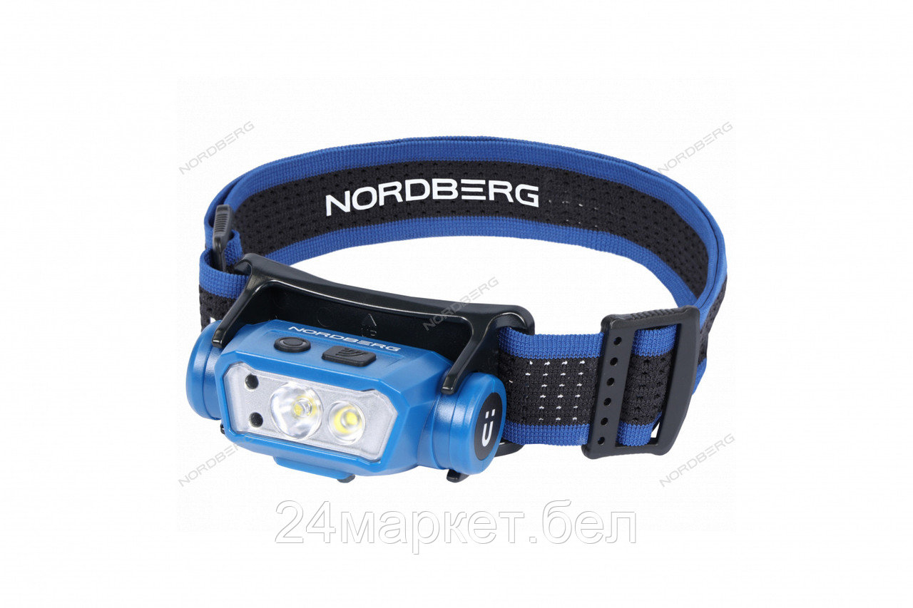 NORDBERG 1953 Фонарь светодиодный налобный, аккумуляторный, 3,7 В c датчиком движения