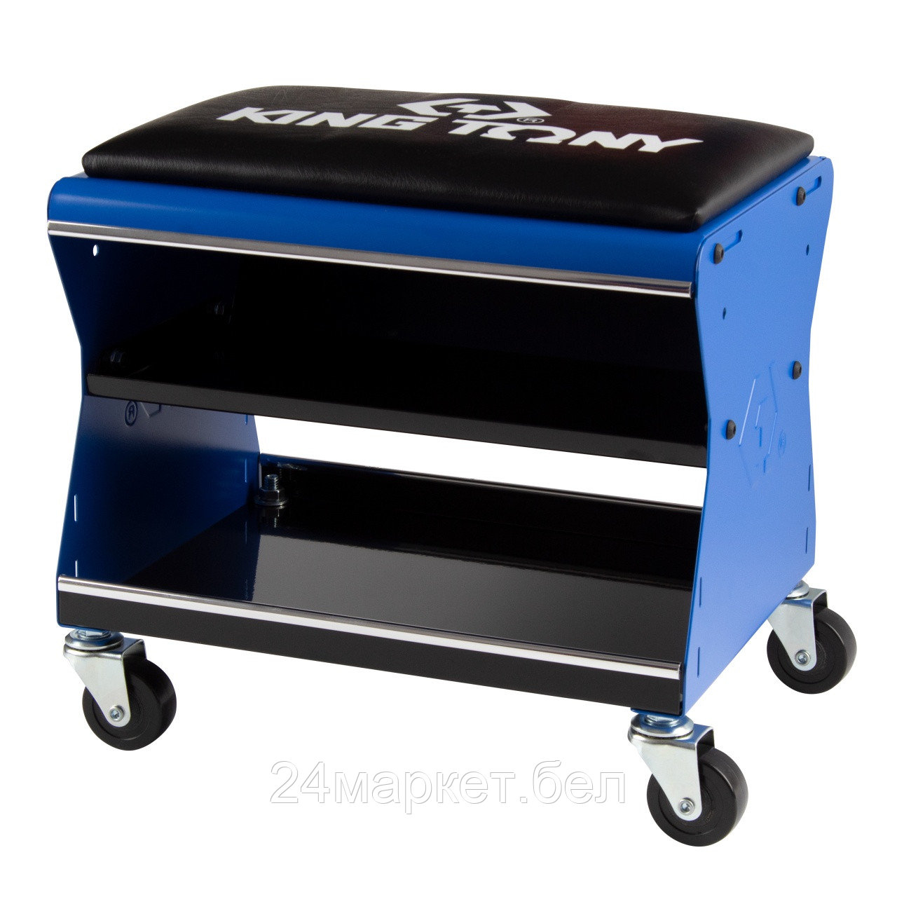 KING TONY 87452C-B KING TONY Сиденье на колесах ремонтное с 3-мя полками