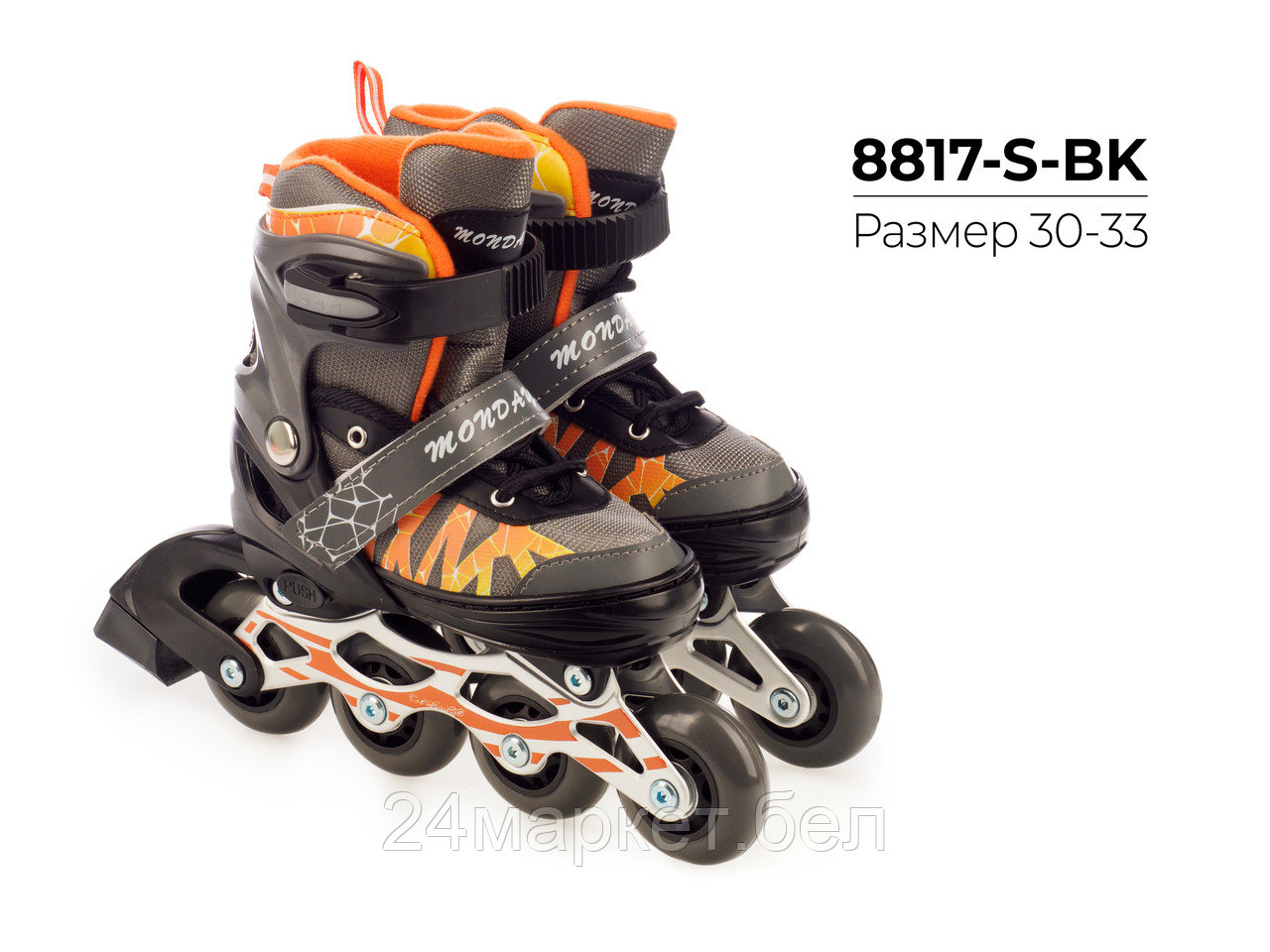 Коньки роликовые, 8817-S-BK Favorit