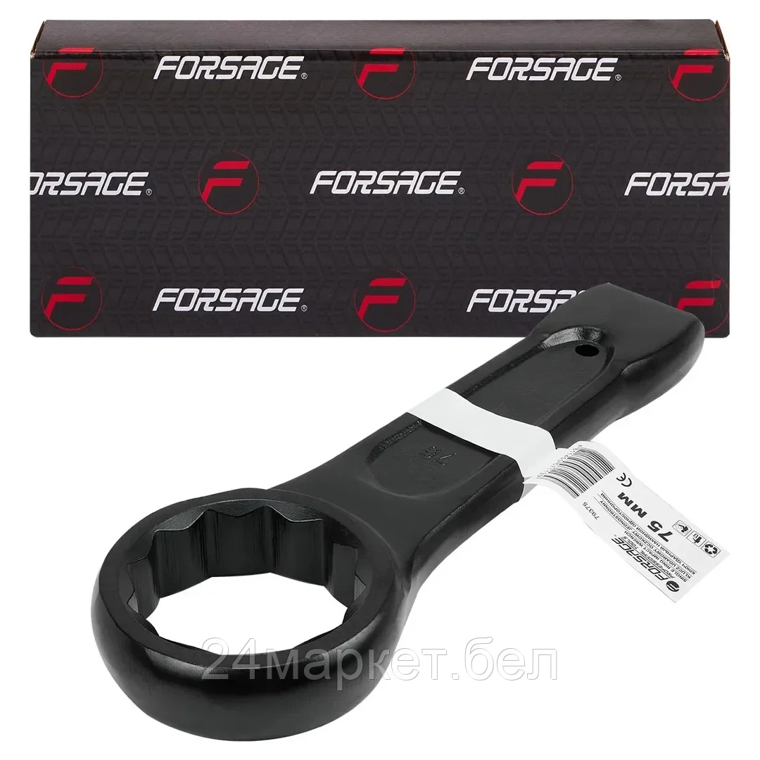Ключ накидной ударный односторонний 75мм (L-320мм) Forsage F-79375(к.26856)